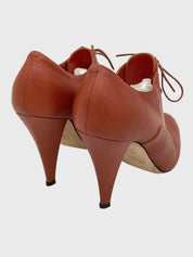 Bally Lace-Up Pump EU 38.5 Braun