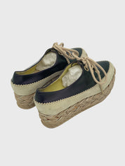 Pollini Espadrille Platform Derby EU 37 Mehrfarbig