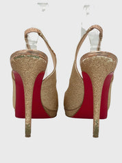 Christian Louboutin Privé Slingback EU 40.5 Metallic - Image 5