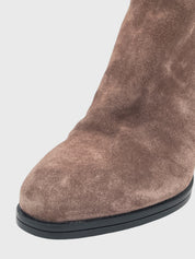 Tod's Suede Gold Buckle  Ankle Boot EU 38.5 Braun - Image 6