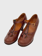 Chie Mihara Dutifi T-Strap Style Pump EU 39 Braun