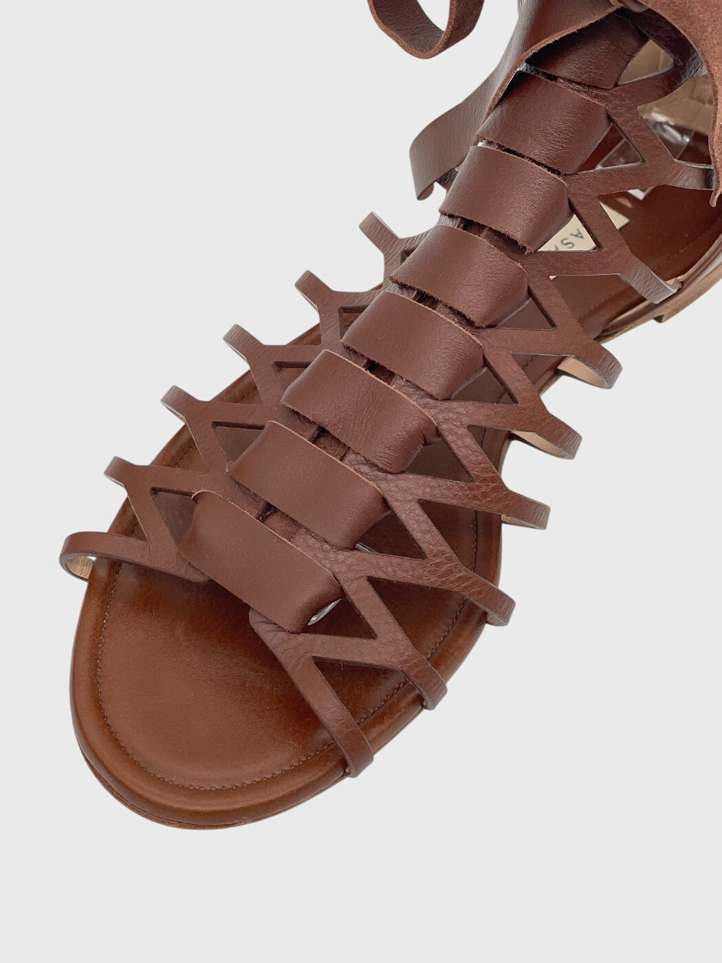 Casadei Tacco Flache Sandale EU 38.5 Braun - Image 6