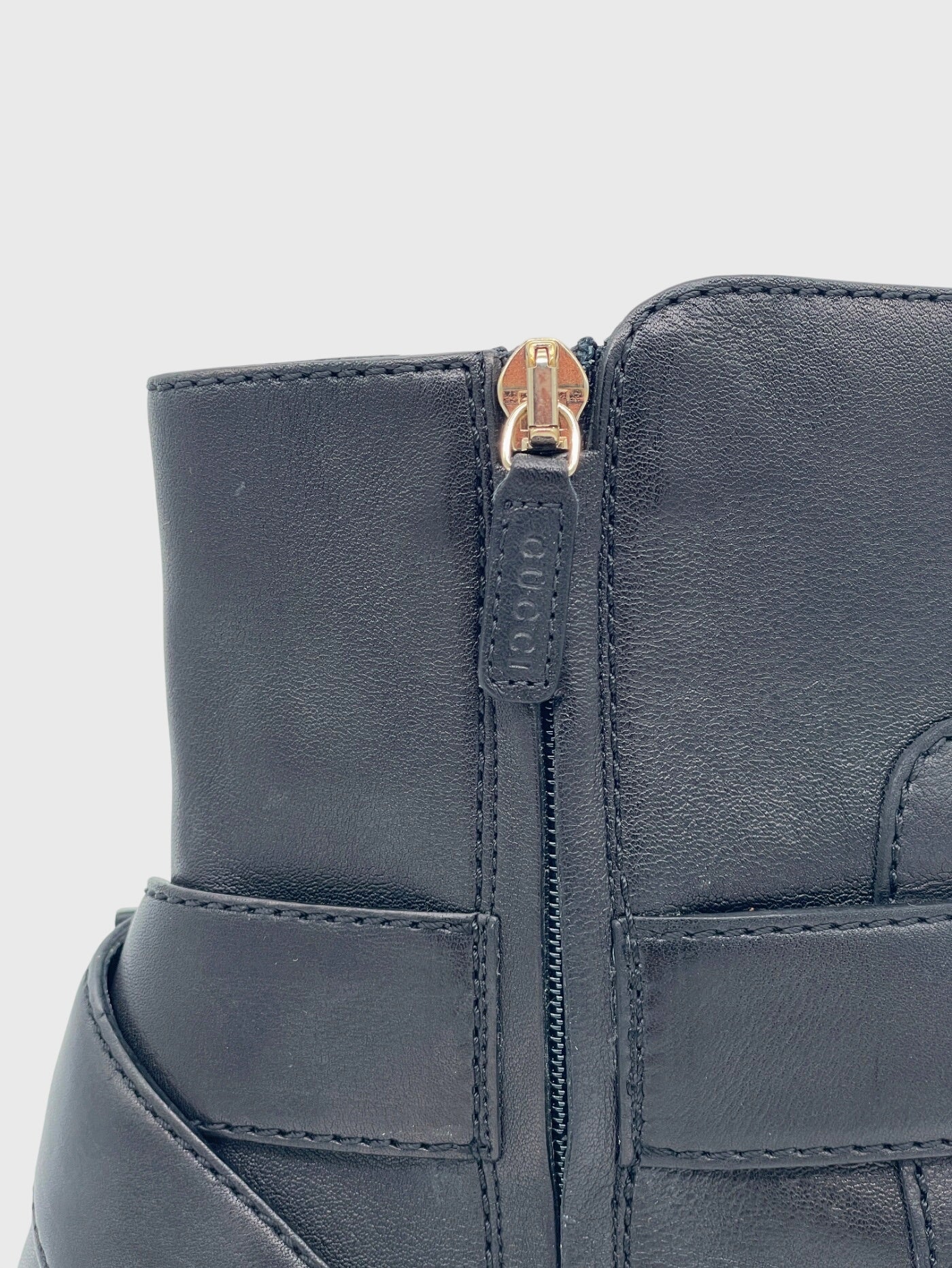 Gucci Horsebit Platform Ankle Boot EU 39.5 Schwarz - Image 6