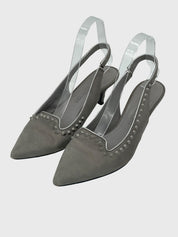 Kennel & Schmenger Studded Suede Slingback EU 37.5 Grau