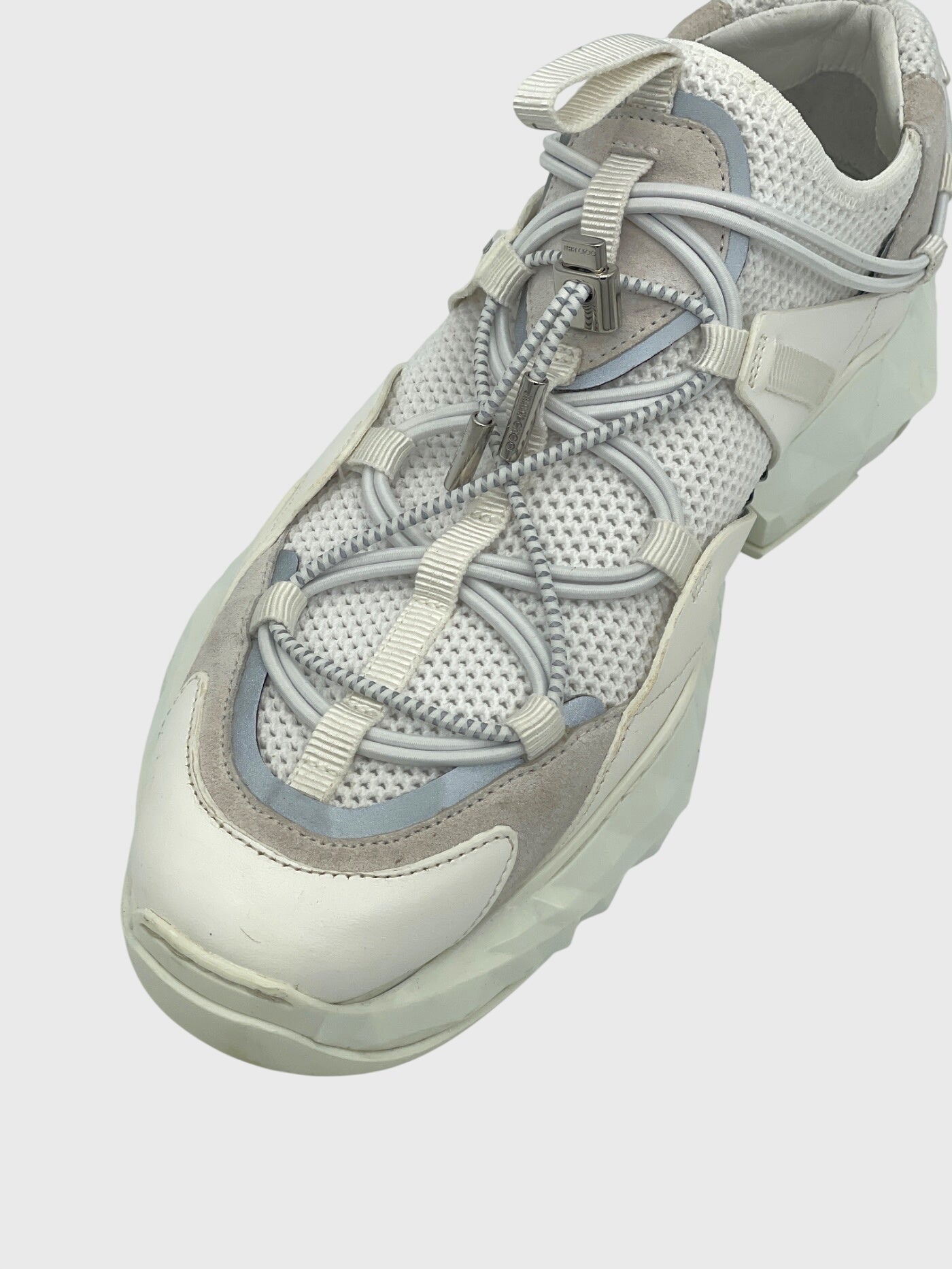 Jimmy Choo Diamond Trail Low Top Sneaker EU 40 Weiß - Image 6