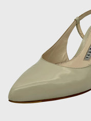 Fratelli Rossetti Patent Leather Slingback EU 37 Beige - Image 6