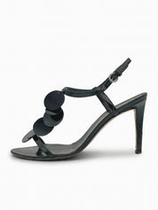 Miu Miu Vernice Sandale mit Absatz EU 36.5 Schwarz