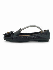 Prada Buckle Detail Loafer EU 36.5 Schwarz