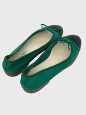 Chanel 1986 Ballerina EU 37.5 Grün