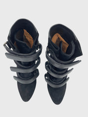 Isabel Marant Scarlet Wedge Ankle Boot EU 39 Schwarz