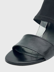 Stuart Weitzman Leder Sandale mit Absatz EU 38 Schwarz - Image 7