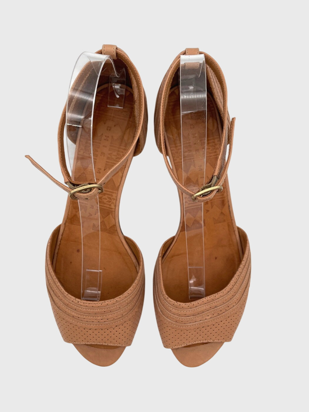 Chie Mihara D'Orsay Peep-Toe Sandale mit Absatz EU 40.5 Braun
