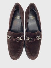 Stuart Weitzman Suede Loafer EU 39 Braun