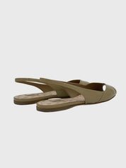 Miu Miu Patent Leather Ballerina EU 37 Beige - Image 4