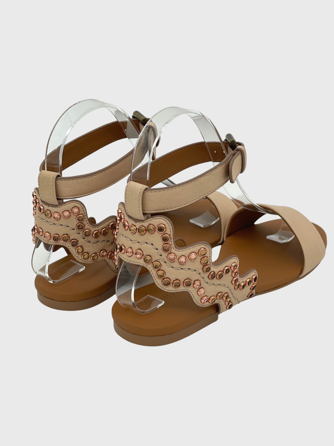 See by Chloe Kaddy Flache Sandale EU 35 Beige