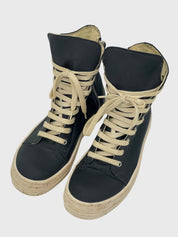 Rick Owens Ramones High Top Sneaker EU 38.5 Schwarz
