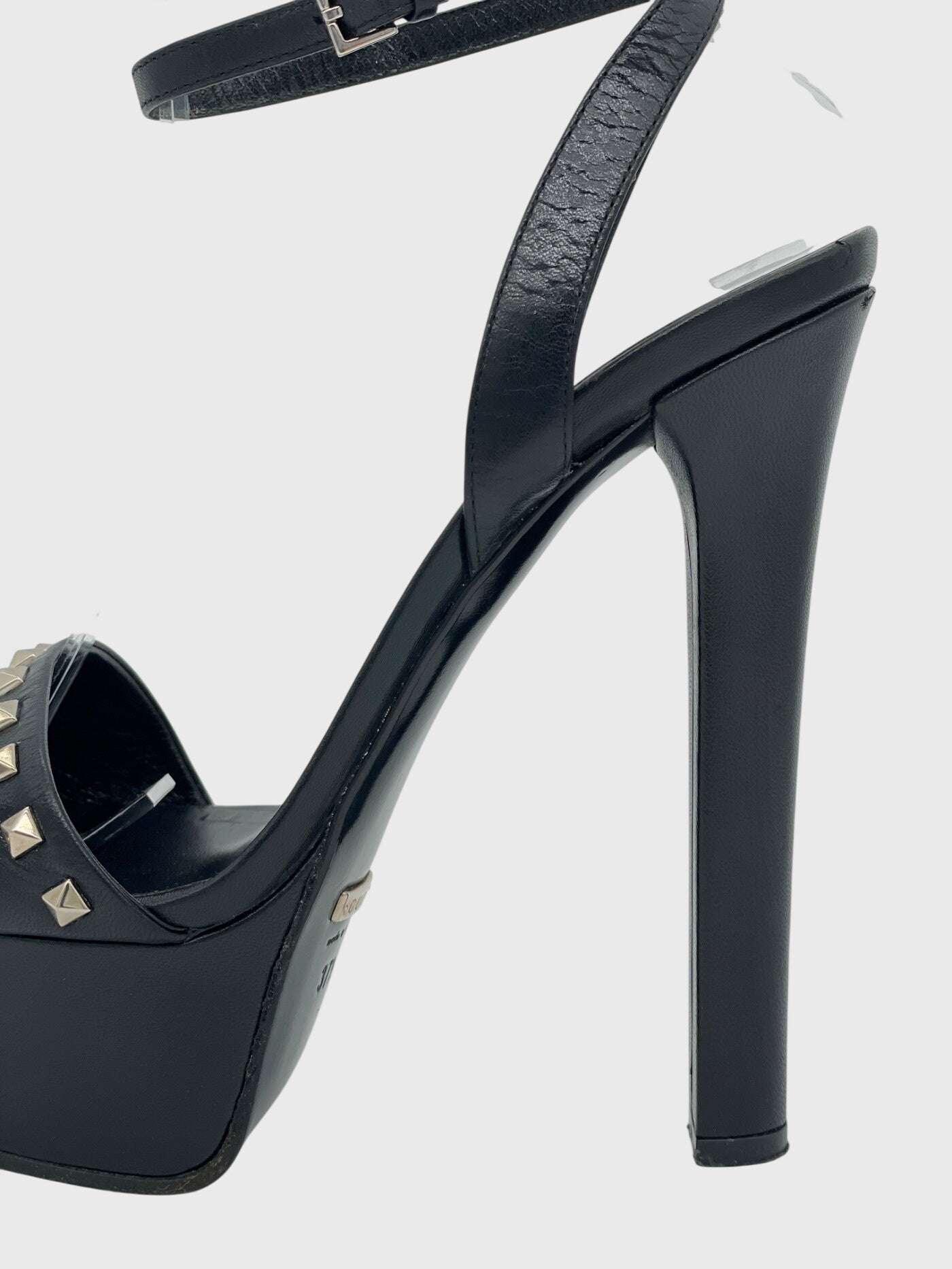Gucci Leila Ankle Strap Sandale mit Absatz EU 37.5 Schwarz - Image 6
