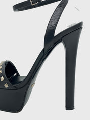 Gucci Leila Ankle Strap Sandale mit Absatz EU 37.5 Schwarz - Image 6