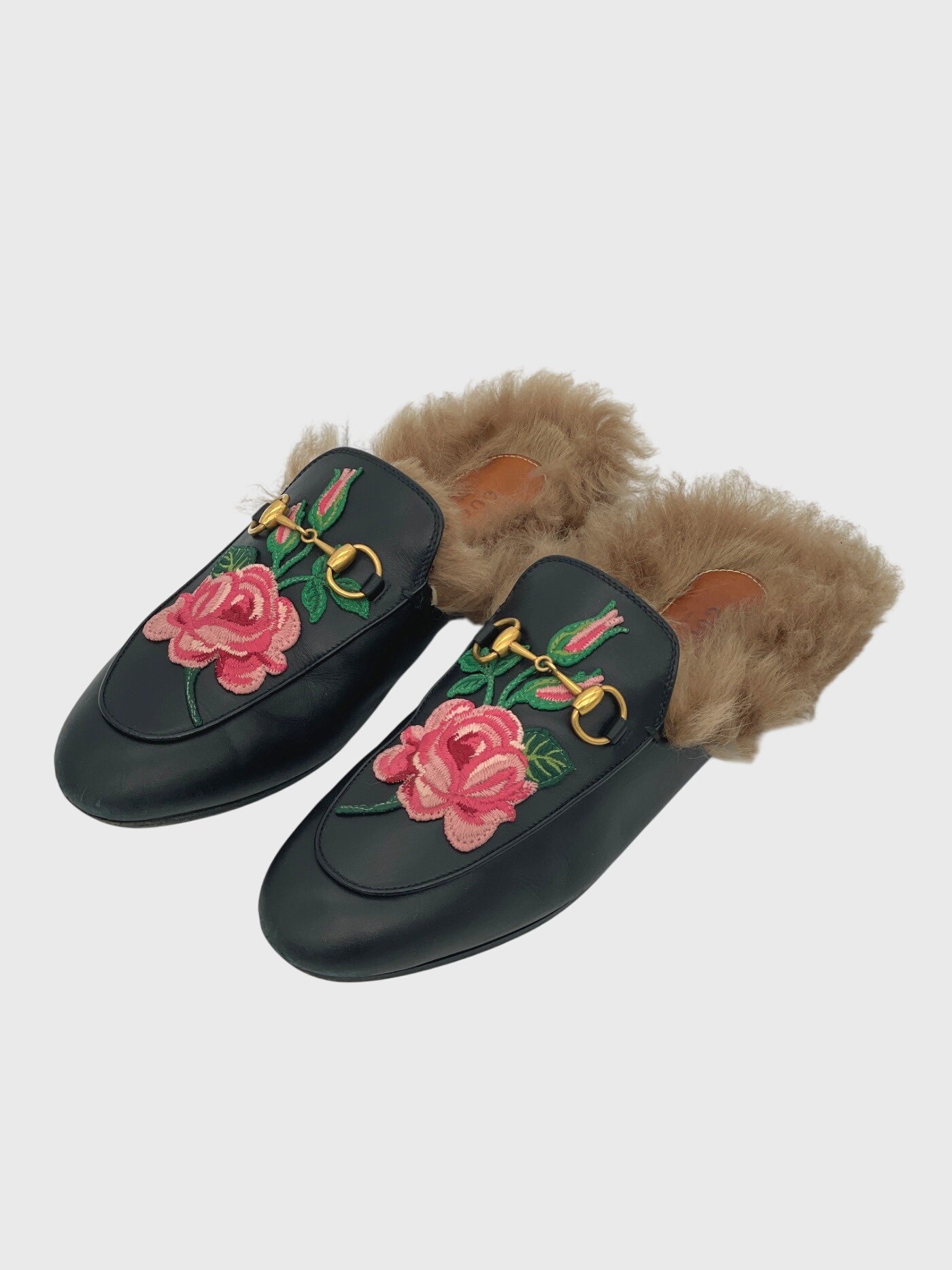 Gucci Princetown Slipper EU 36 Mehrfarbig
