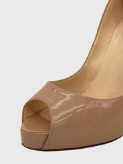 Christian Louboutin New Very Privé 120 Plateau Pump EU 39.5 Beige - Image 7