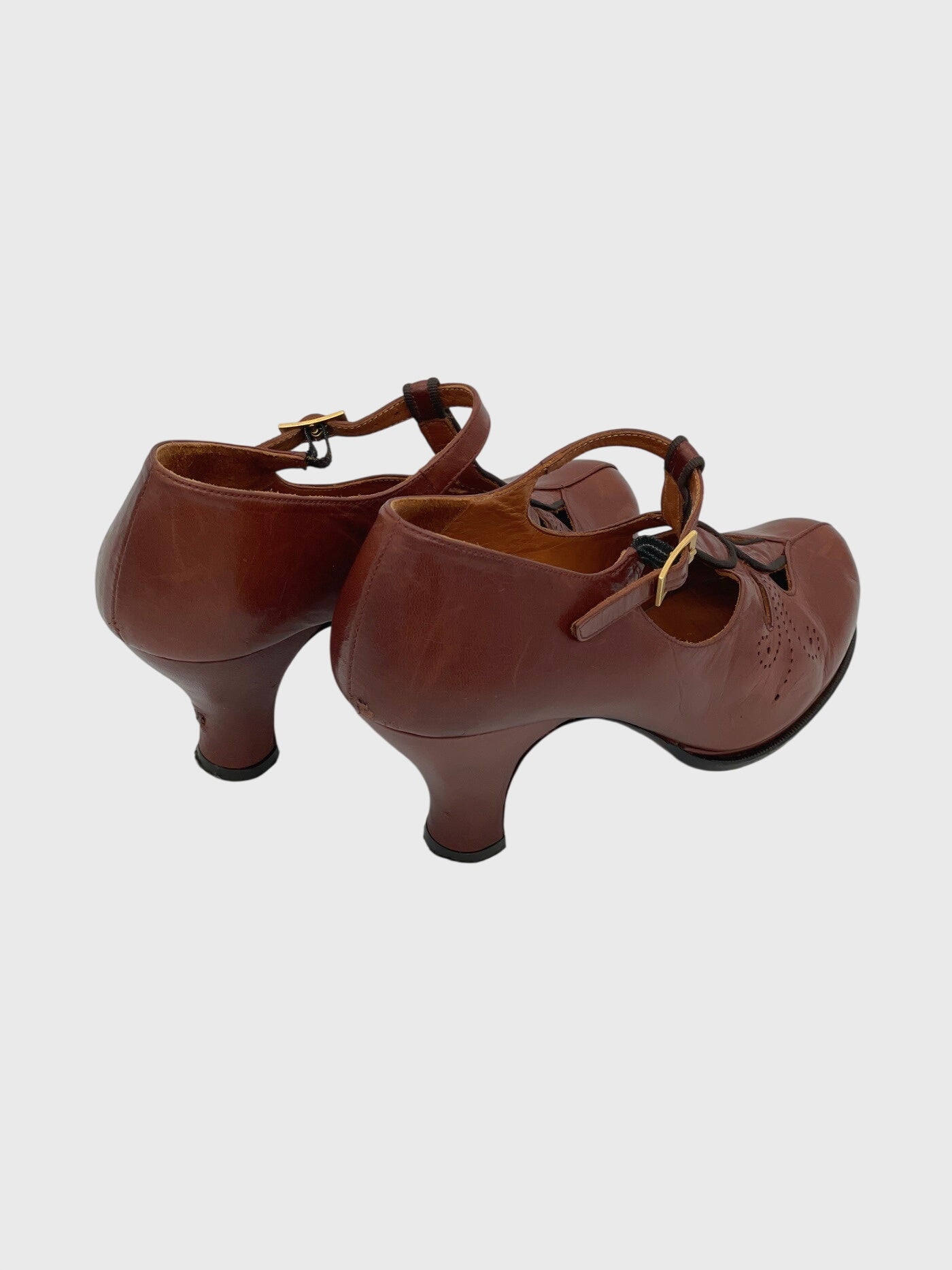Chie Mihara Dutifi T-Strap Style Pump EU 39 Braun