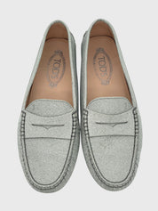 Tod's Gommino Mokassin EU 38.5 Metallic