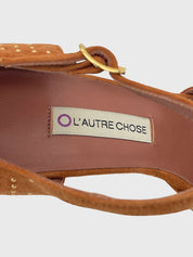 L'Autre Chose Studded Platform Plateau Pump EU 35 Braun - Image 7