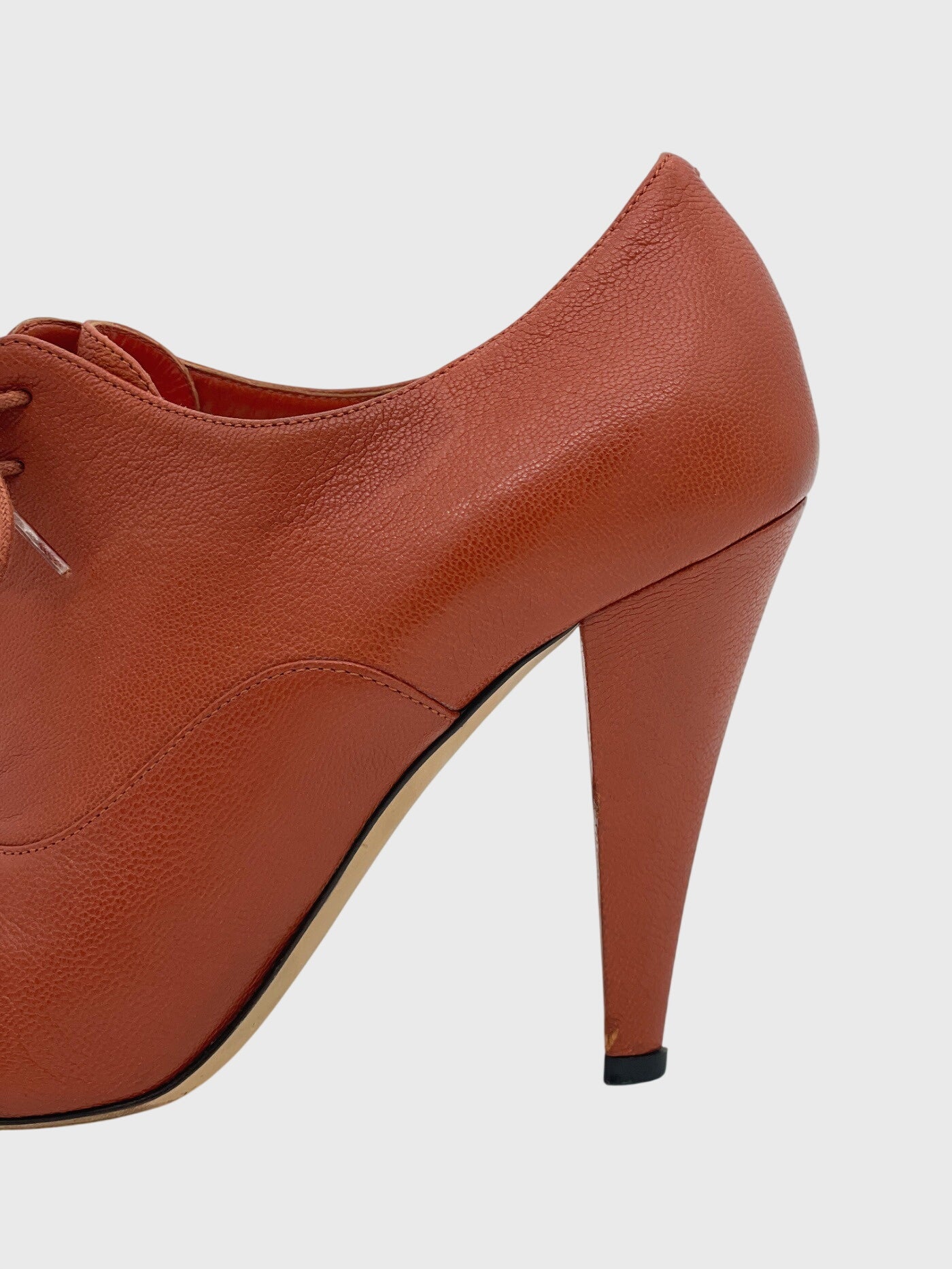Bally Lace-Up Pump EU 38.5 Braun