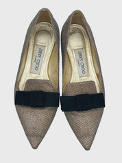 Jimmy Choo Gala Ballerina EU 35 Metallic