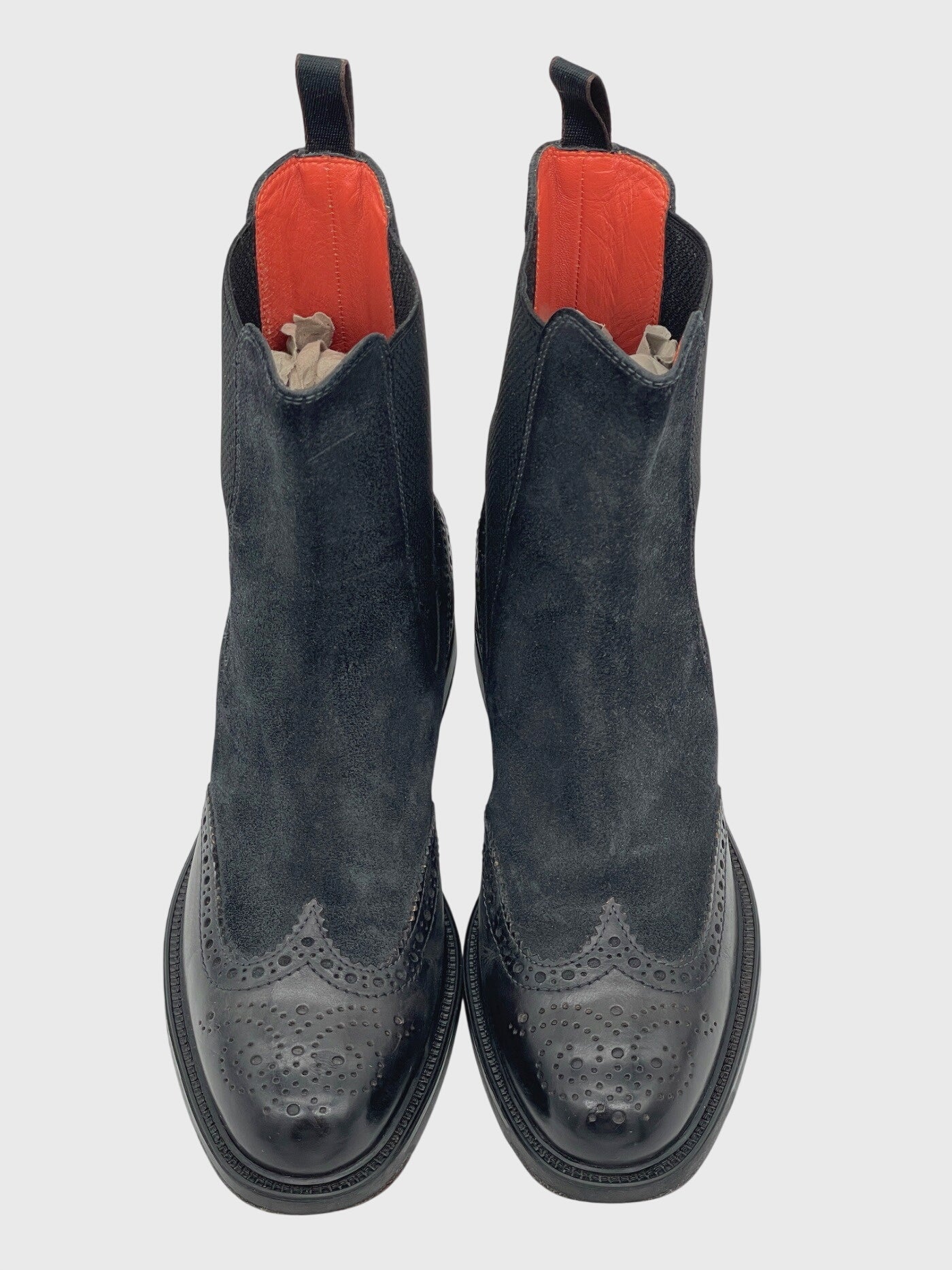 Santoni Brogue Chelsea EU 37 Schwarz