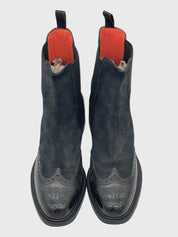 Santoni Brogue Chelsea EU 37 Schwarz