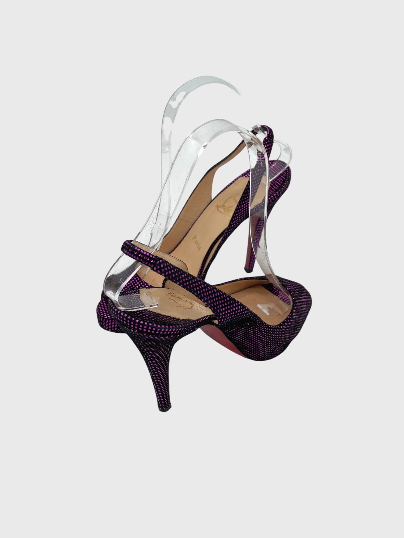 Christian Louboutin Privé Slingback EU 37.5 Mehrfarbig