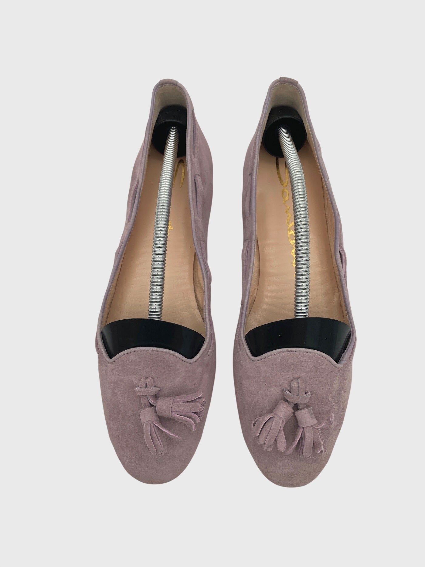 Santoni Tassel Suede Ballerina EU 38 Lila