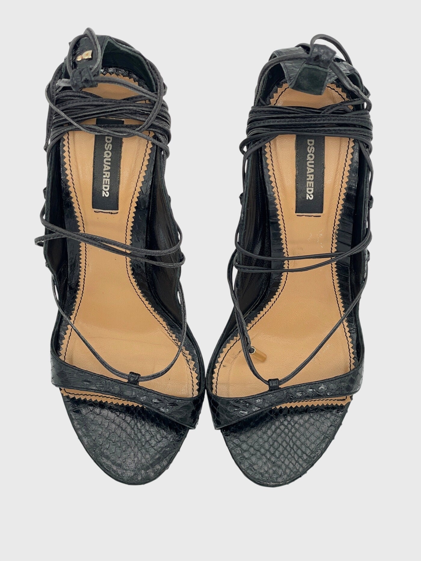 Dsquared2 Shoes Riri Riemchensandale EU 39 Schwarz