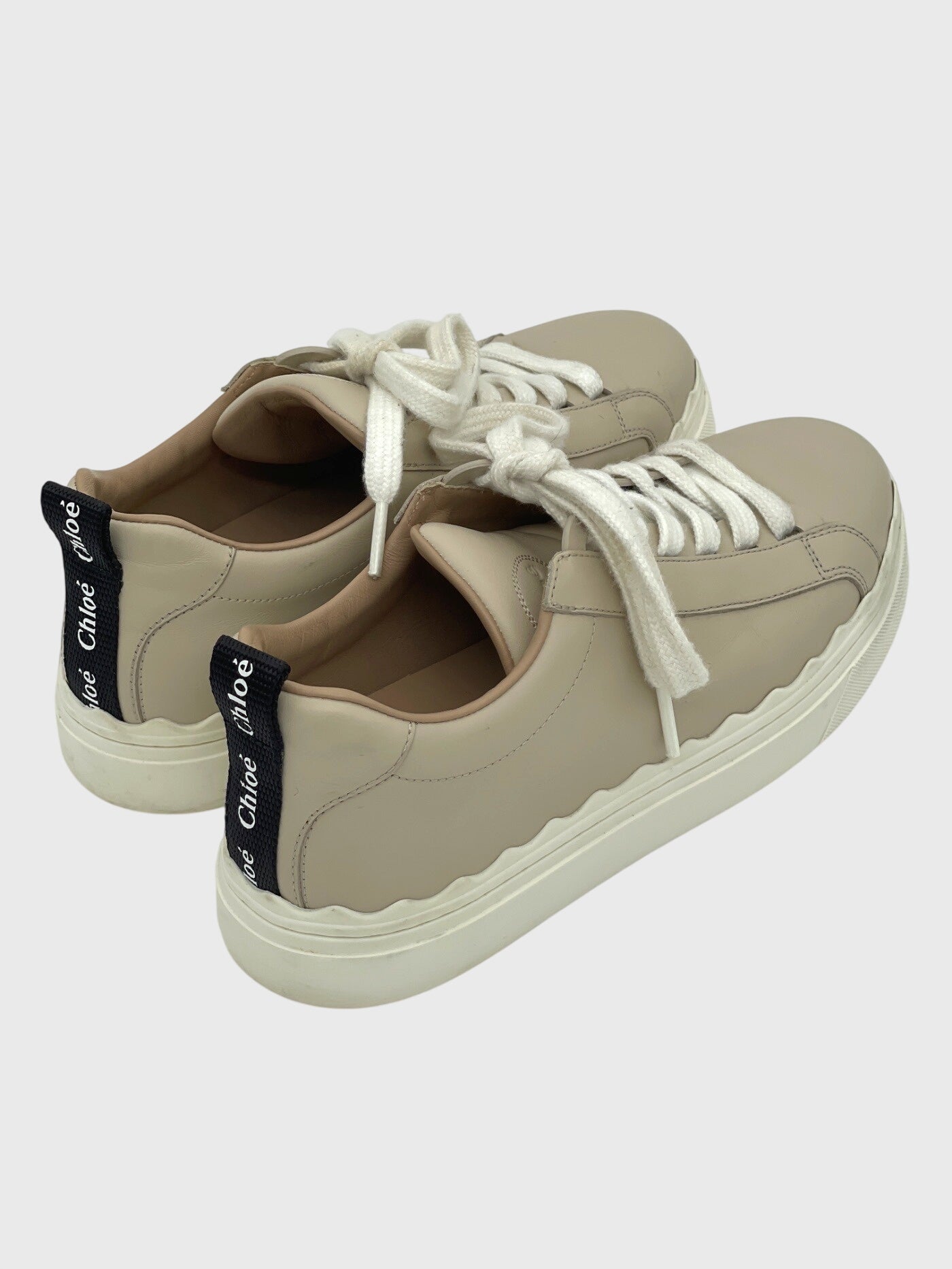 Chloé Lauren Low Top Sneaker EU 37 Beige