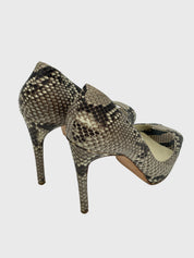 Rupert Sanderson Python Peep Toe Pump EU 38 Mehrfarbig