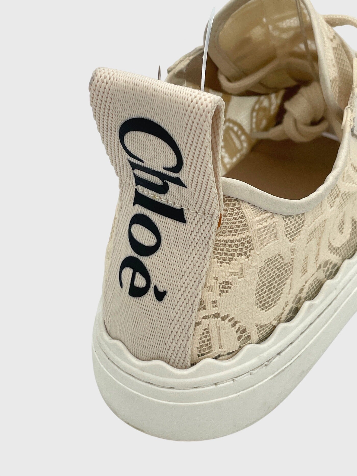 Chloé Lauren Low Top Sneaker EU 40 Beige - Image 7
