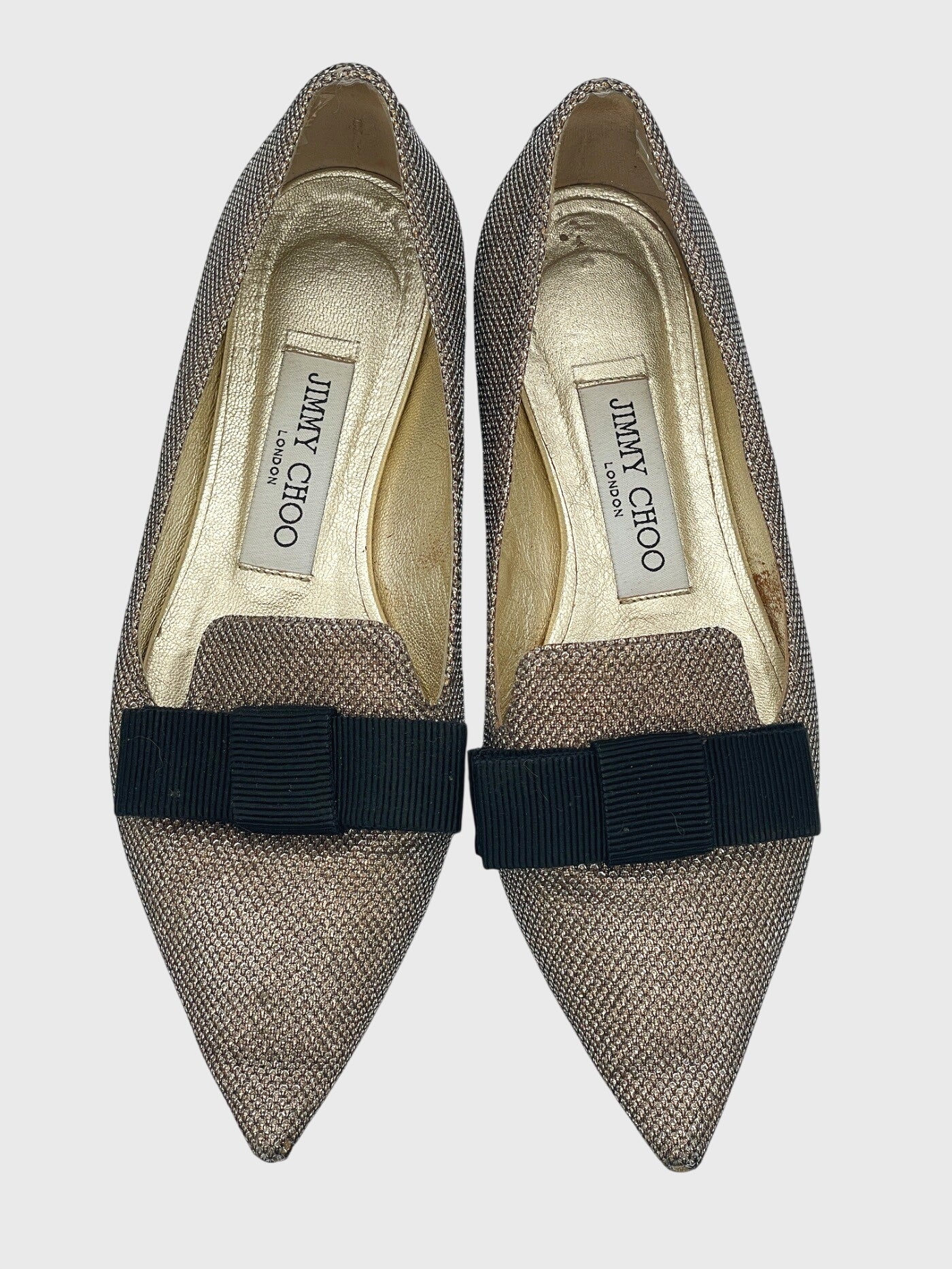 Jimmy Choo Gala Ballerina EU 35 Metallic