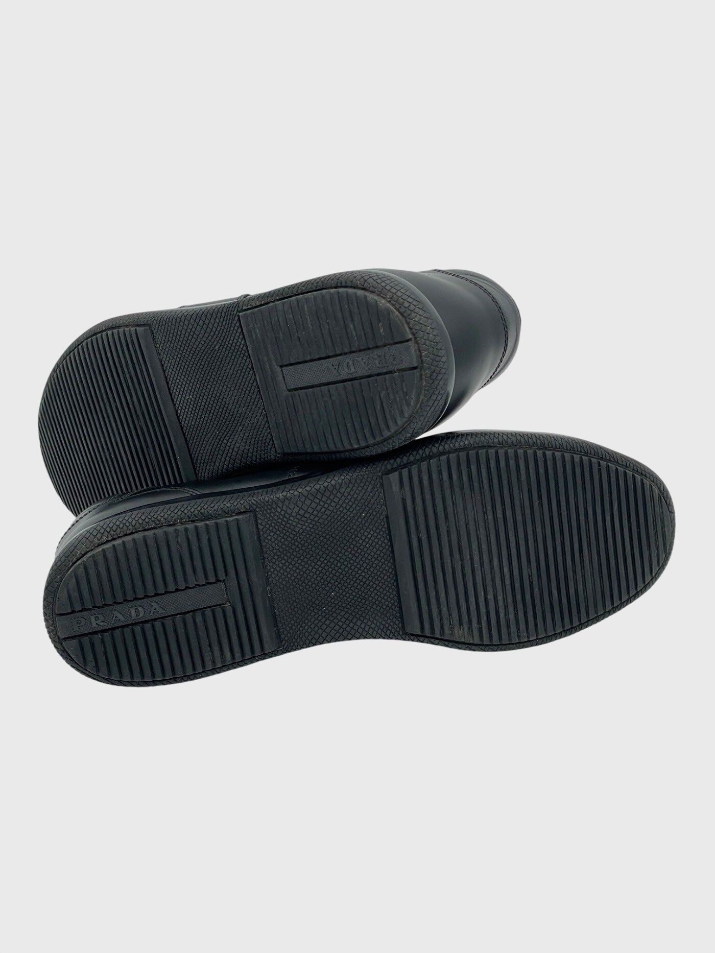 Prada Linea Rossa "Vitello Plume" Low Top Sneaker EU 42 Schwarz - Image 7