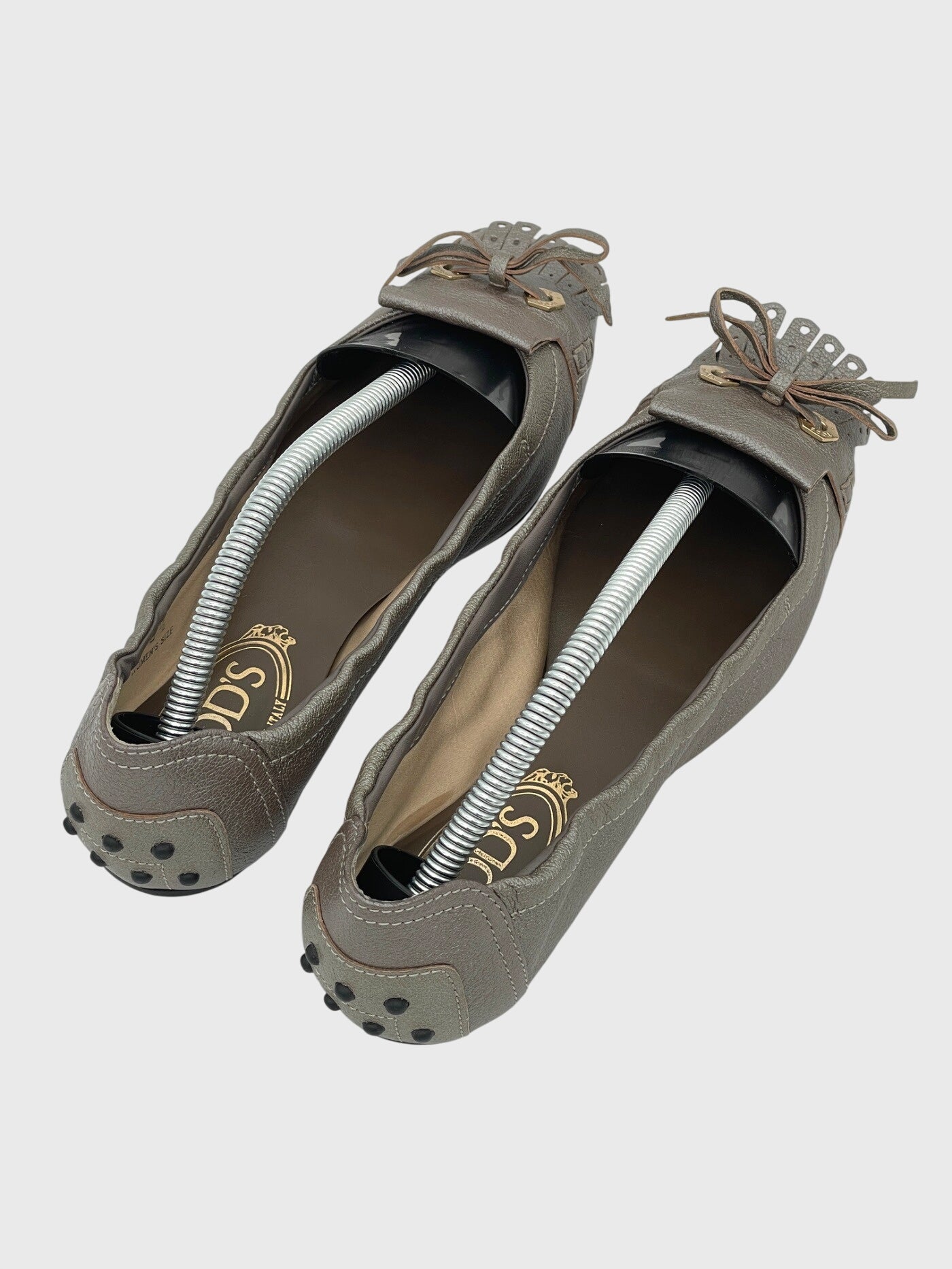 Tod's Gommini Ballerina EU 36.5 Metallic
