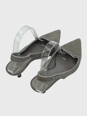 Kennel & Schmenger Studded Suede Slingback EU 37.5 Grau