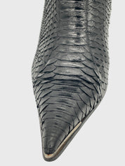 Gian Marco Lorenzi Python Stiletto Ankle Boot EU 40 Schwarz - Image 7