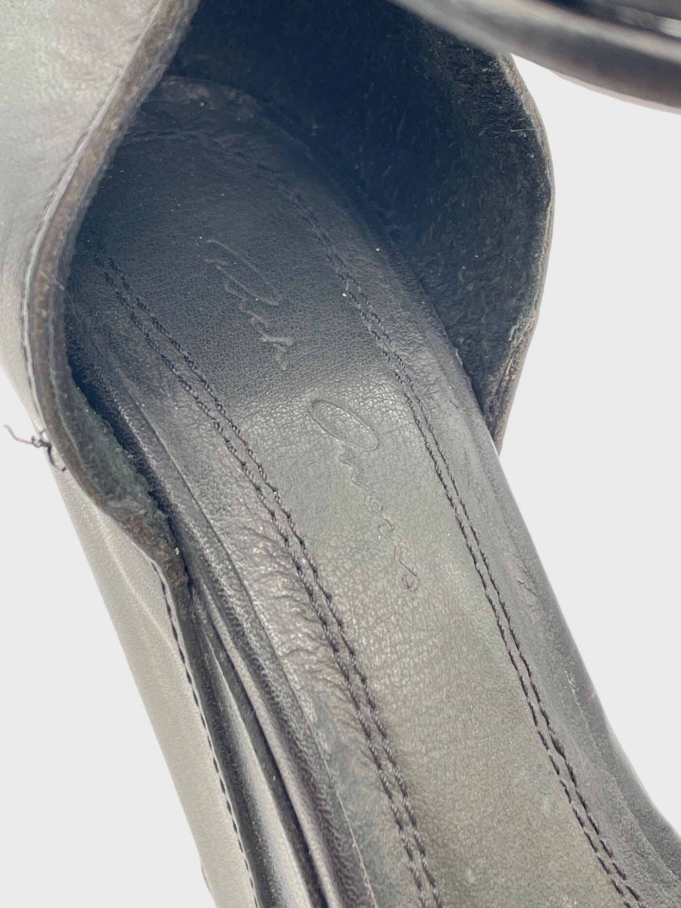 Rick Owens Slave Wedge Sandale mit Absatz EU 35 Schwarz - Image 6
