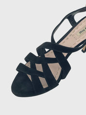 Miu Miu Suede Strap Sandale mit Absatz EU 38 Schwarz
