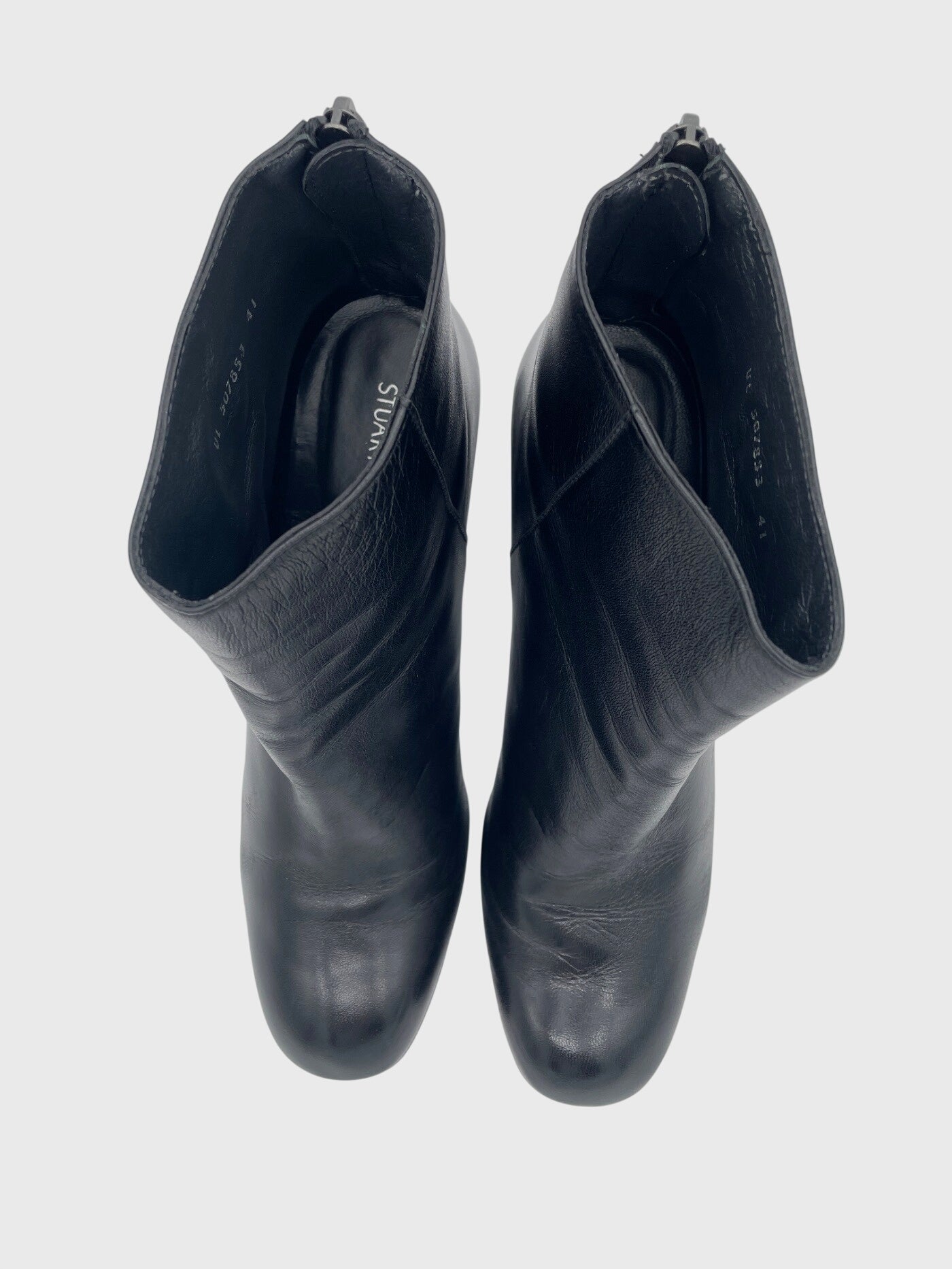 Stuart Weitzman Leder Ankle Boot EU 41 Schwarz