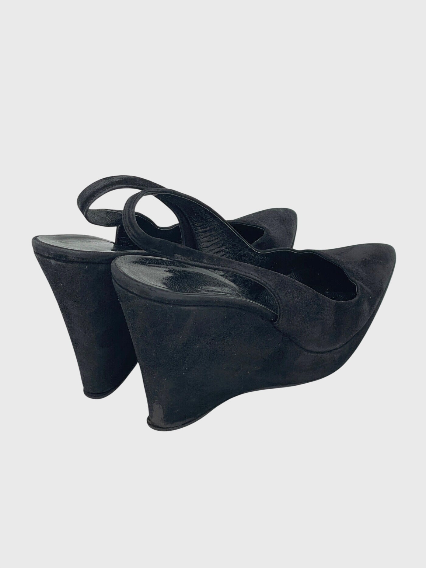 Jil Sander Wedge Slingback EU 38 Schwarz