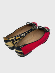 Stuart Weitzman Sleek Bow Flat Ballerina EU 40.5 Mehrfarbig