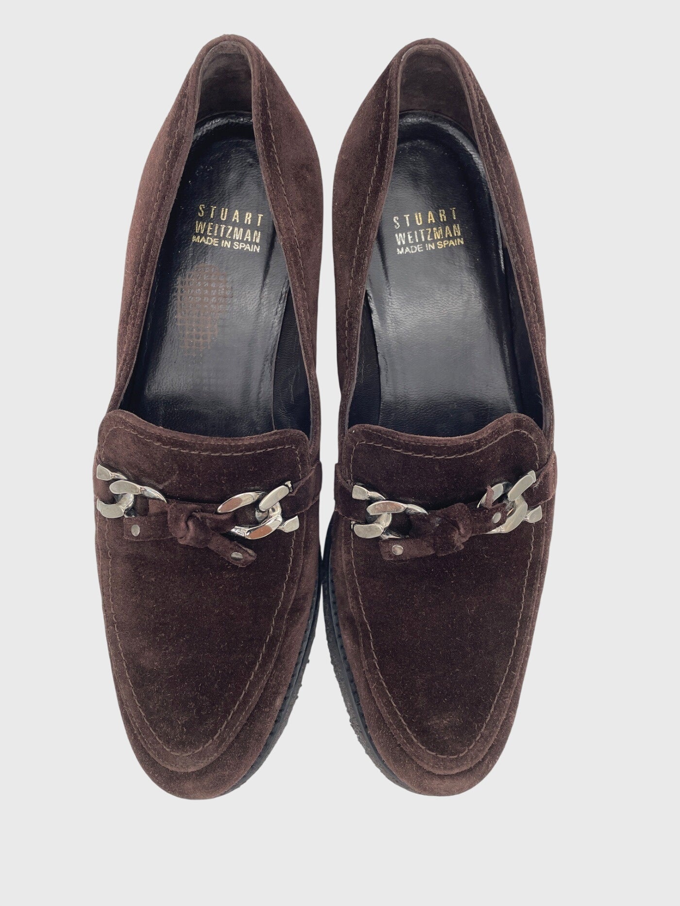 Stuart Weitzman Suede Loafer EU 39 Braun