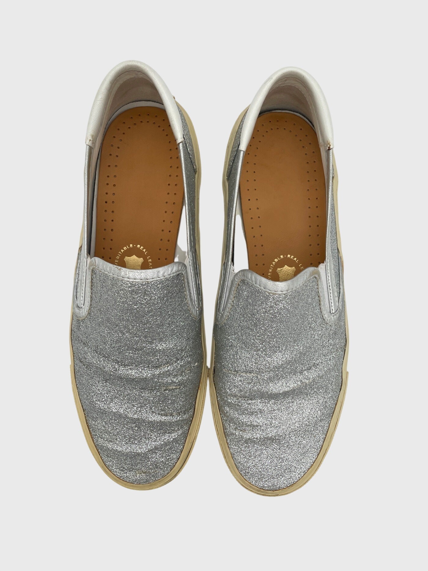 Saint Laurent / YSL Skate 20 Glitter Slip-On Slip-On Sneaker EU 39 Metallic