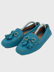Prada Tassel Driving Mokassin EU 36 Blau